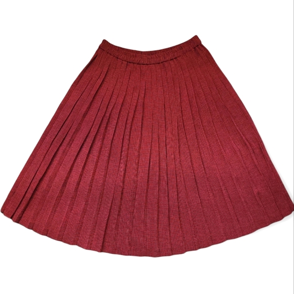 Vintage Dresses & Skirts - See new listing🏁 VINTAGE RODIER 1970s burnt orange pleated midi skirt